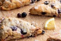 Flaky Sourdough Blueberry Scones Recipe