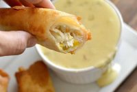 Crispy Gluten-Free Rolled Tacos with Spicy White Queso