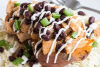 Smoky BBQ Chicken Stuffed Sweet Potatoes with Tangy Coleslaw