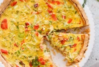 Smoked Salmon and Leek Paleo Keto Quiche