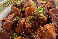 Crispy Sesame Chicken Recipe with Honey-Soy Glaze