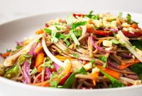 Vibrant Rainbow Thai Noodle Salad Recipe