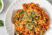One Pot Dairy Free Creamy Ground Beef Orzo