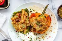 Stuffed Peppers with Savory Potato Filling