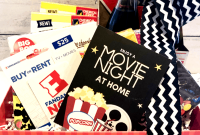 Movie Night Gift Basket with Free Printable Tags