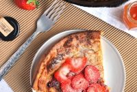 Dutch Baby Pancakes with Strawberries and Rosemary