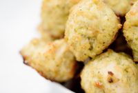 Baked Chicken Pesto Meatballs