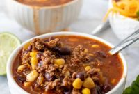 Taco Soup Recipe with Ground Beef and Beans