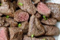 Juicy Air Fryer Steak Tips in 10 Minutes