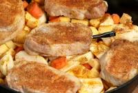 One-Pan Pork Chops with Roasted Root Vegetables