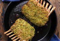 Herb Crusted Rack of Lamb with Garlic and Rosemary