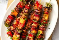 Sticky Teriyaki Chicken Skewers Recipe