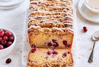 Cranberry Streusel Bread with Crumb Topping
