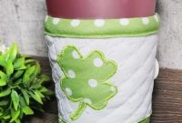 St. Patrick’s Day Coffee Cup Cozy with Clover Design