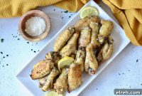 Crispy Lemon Pepper Parmesan Chicken Wings