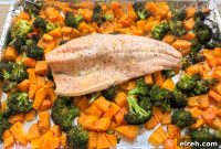 Sheet-Pan Salmon with Roasted Butternut Squash and Broccoli