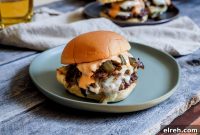 Double-Stacked Green Chile Queso Burgers Recipe