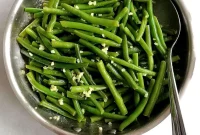 Garlic Green Beans with Butter and Lemon