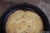 Gluten Free Socca Recipe with Caramelized Shallots and Thyme