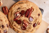 Chewy Chocolate Chip Cookies with Toasted Pecans
