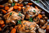 Sheet-Pan Chicken Thighs with Roasted Vegetables