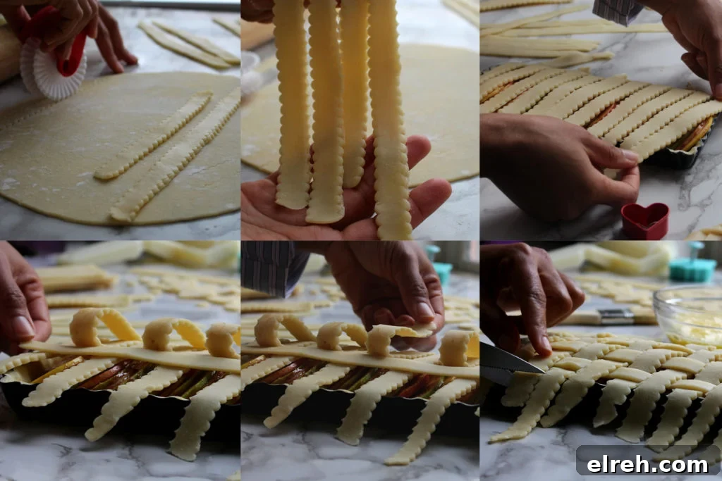 Decorative pie crust idea