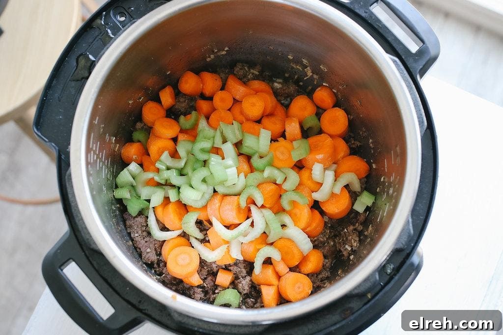 Instant Pot Hamburger Soup with Ground Beef and Vegetables 5 This instant pot hamburger soup is a fantastic go to dinner that can be made in under 30 minutes.