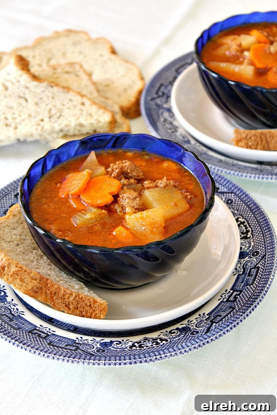 Instant Pot Hamburger Soup with Ground Beef and Vegetables 6 This instant pot hamburger soup is a fantastic go to dinner that can be made in under 30 minutes.