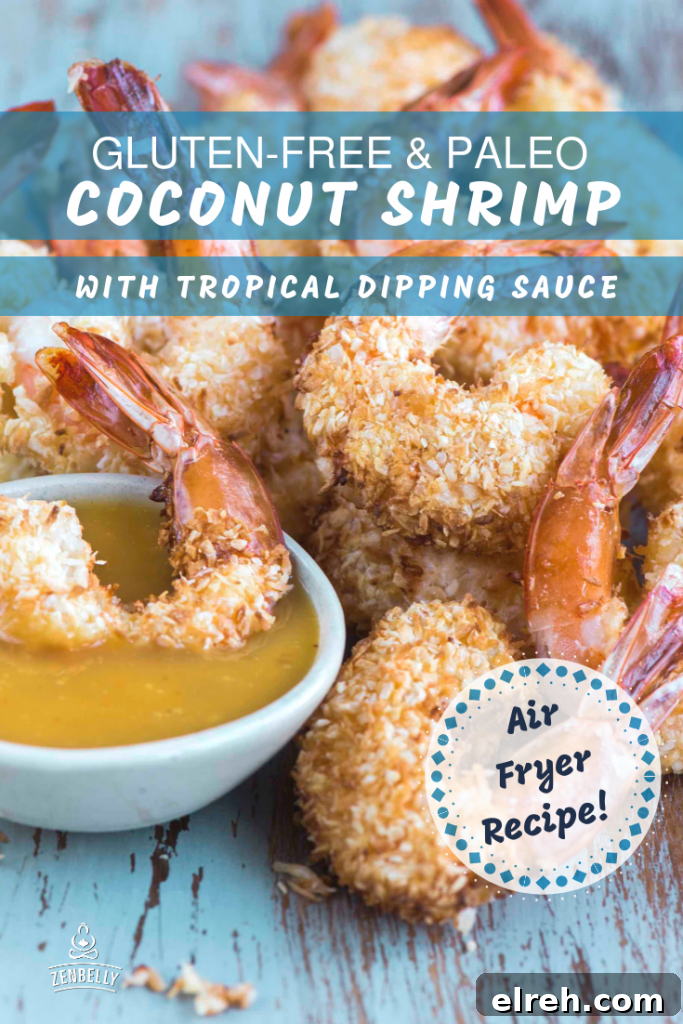 Paleo Air Fryer Coconut Shrimp Recipe 3 COCONUT SHRIMP