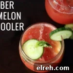 Cucumber Watermelon Basil Cooler Recipe thumbnail