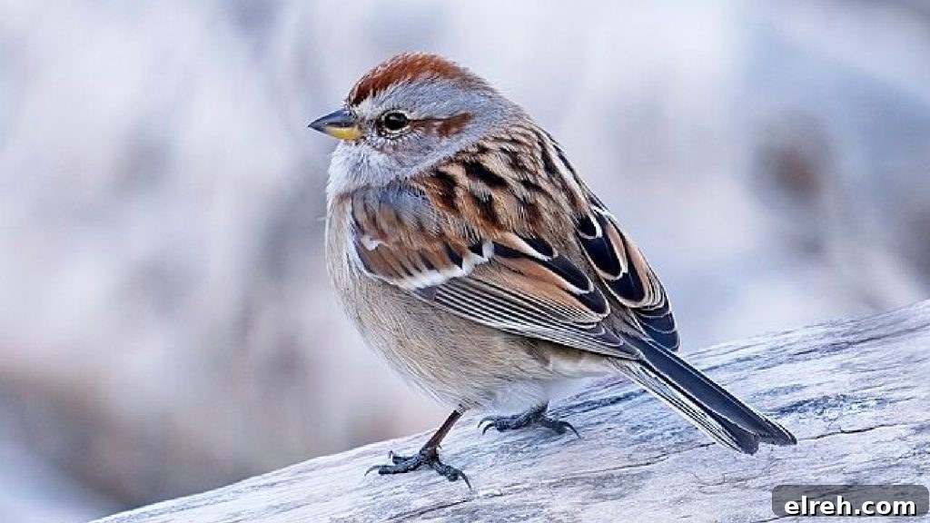 11 Winter Birds That Don't Need Backyard Feeders 9 American Tree Sparrow on branch