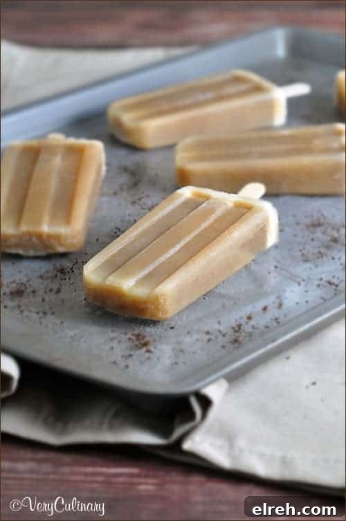 Root beer float popsicles.
