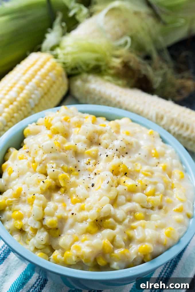 Light Creamed Corn Recipe 5 Skinny Southern Creamed Corn