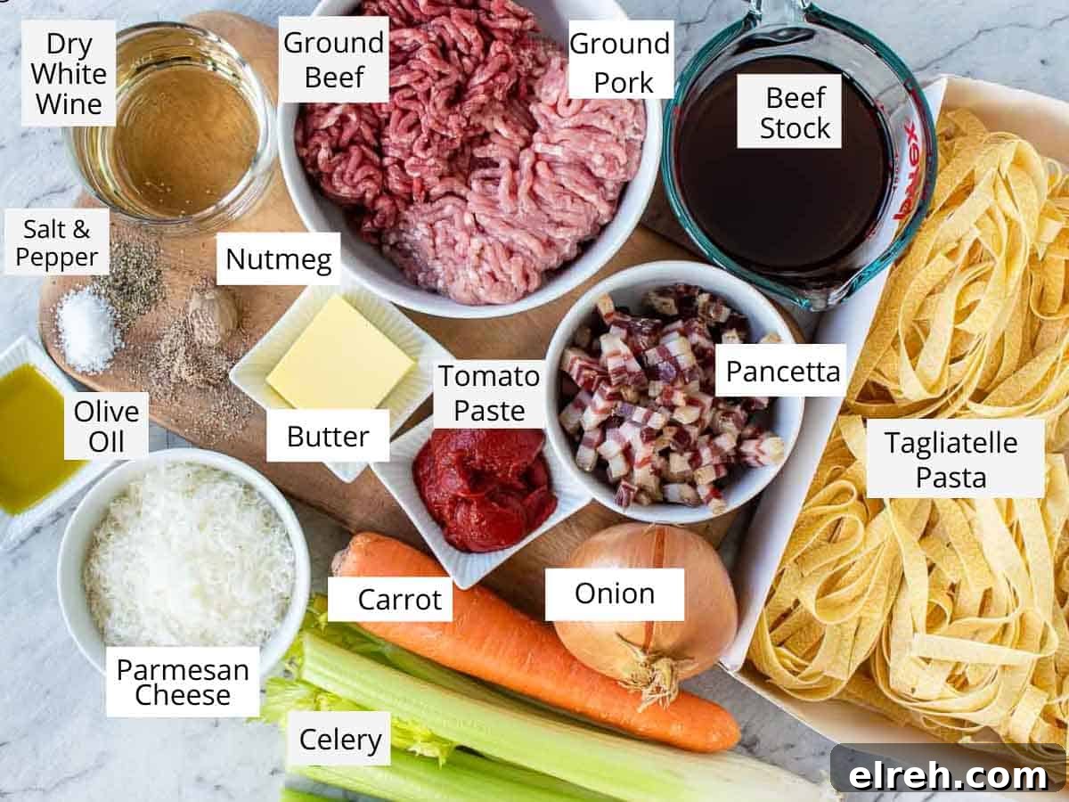Authentic Tagliatelle with Bolognese Sauce Recipe 3 Ingredients required to make the recipe.
