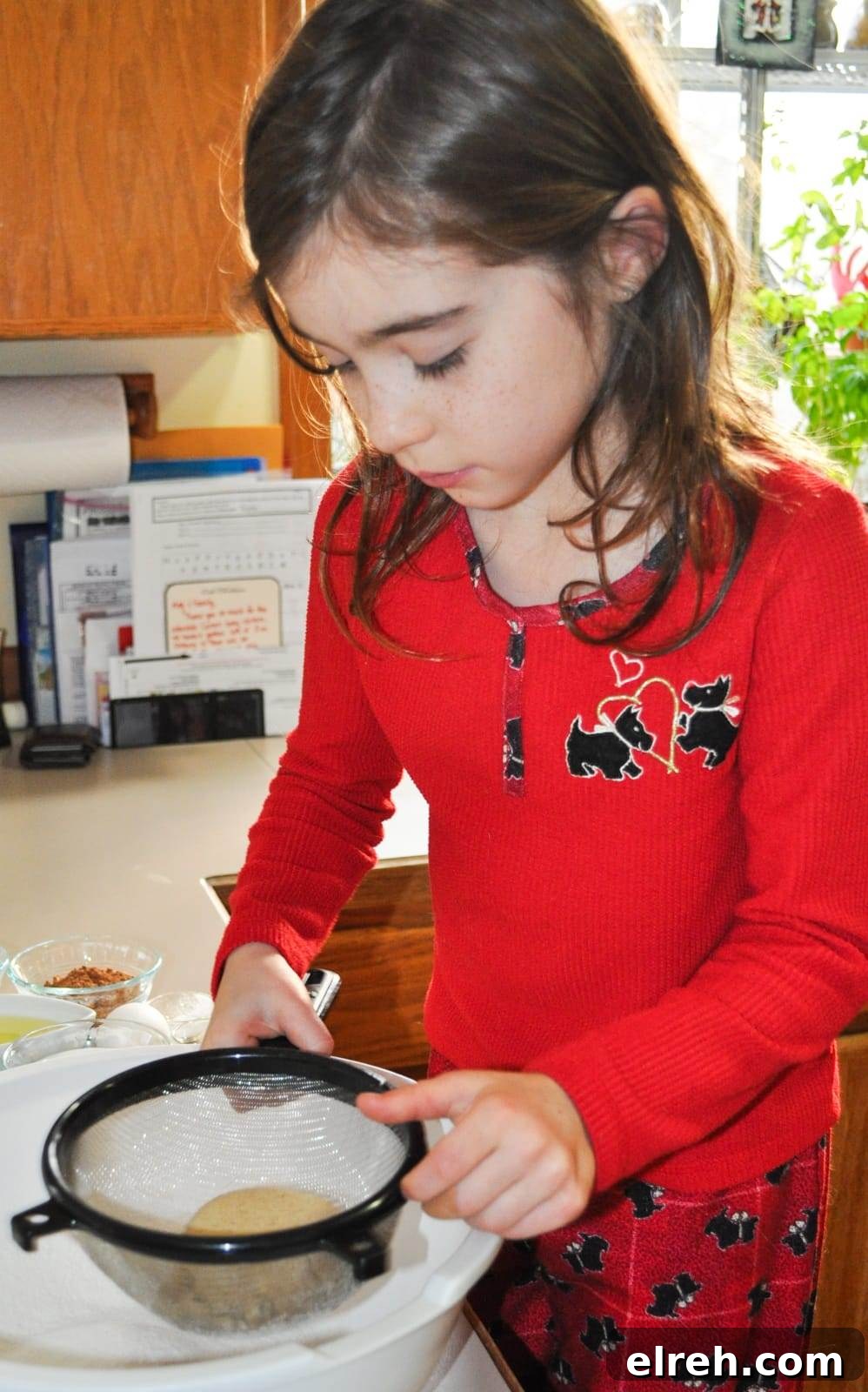 Chocolate cupcake dry ingredients in a bowl