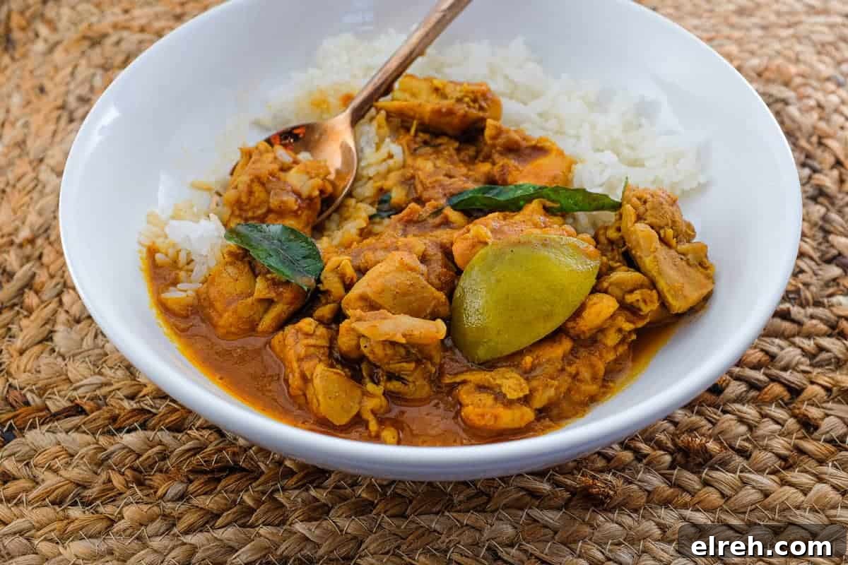 A bowl of Chicken Pathia Curry | cookeatworld.com
