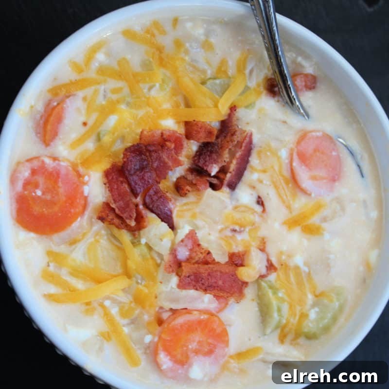 Celery Recipes Fresh Ideas for What to Make with Celery 31 beer cheese soup with bacon garnish in a white bowl with silver spoon