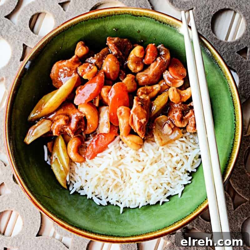 Celery Recipes Fresh Ideas for What to Make with Celery 32 cashew chicken next to white rice in a green bowl with chopsticks
