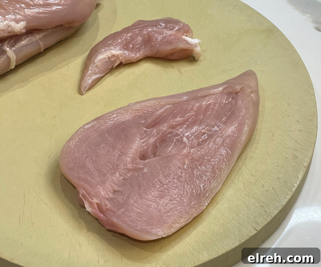 Butterflied chicken breast