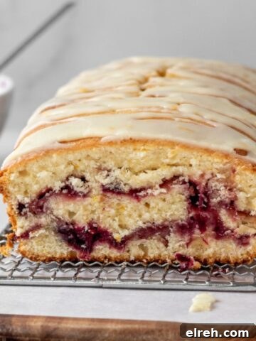 Orange cranberry pound cake.