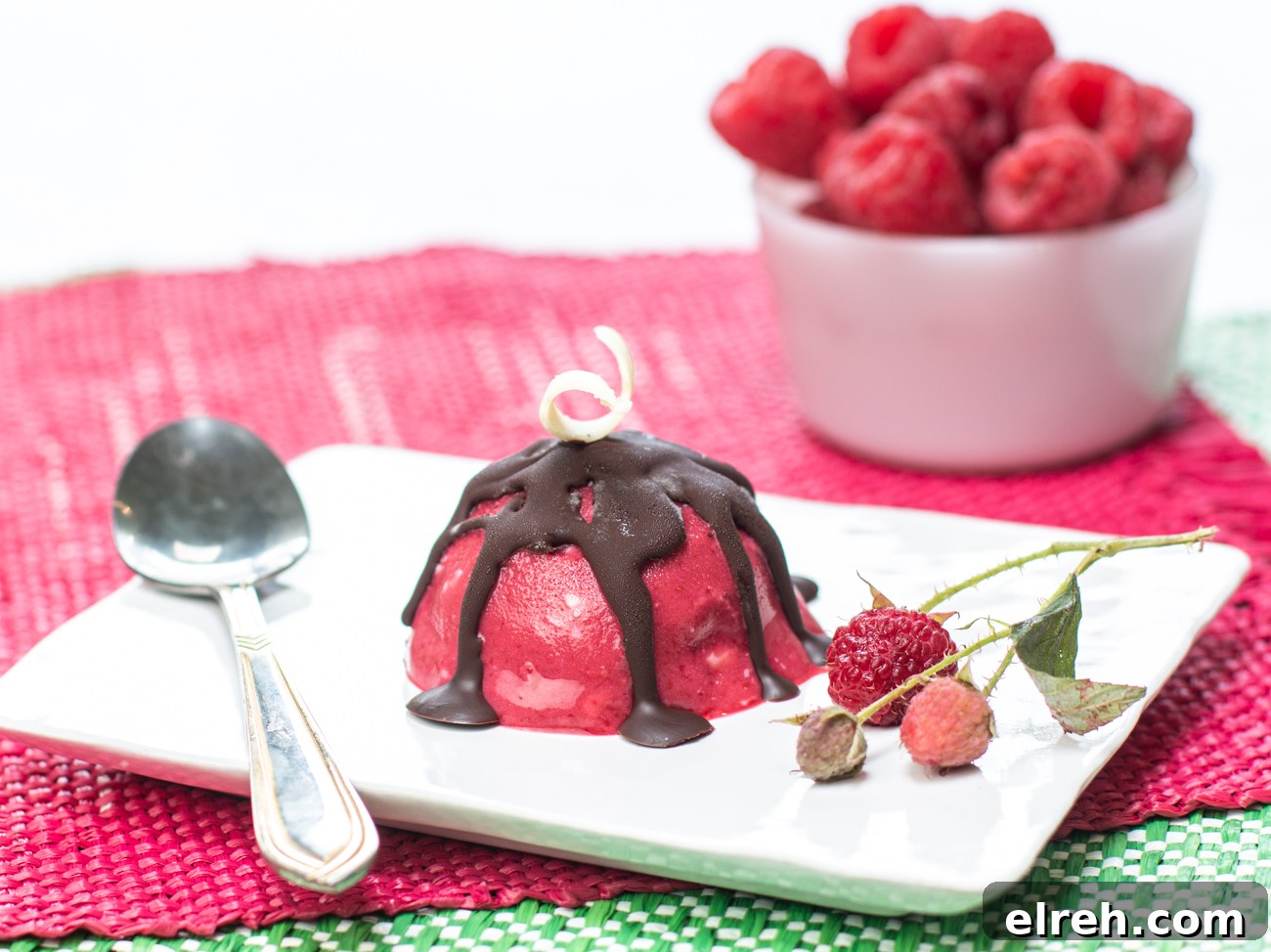 Chocolate hard shell coating over the Raspberry Sherbet 