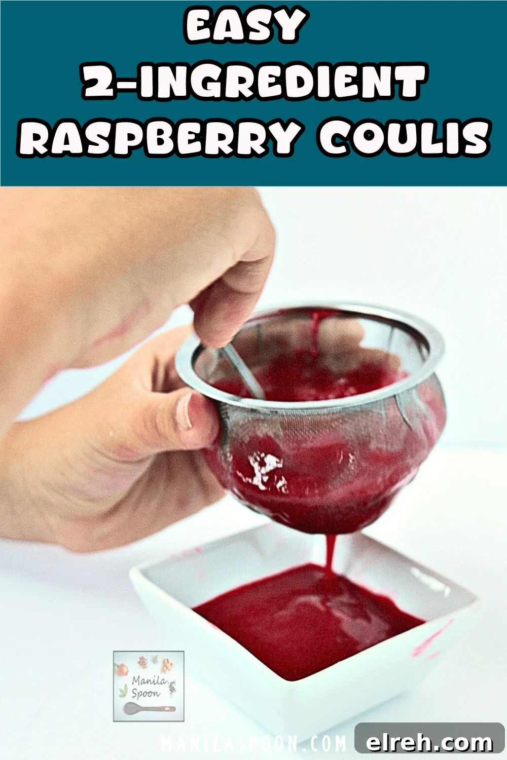 Need a delicious fruity topping for your dessert? This versatile, quick and easy 2-Ingredient Raspberry Coulis (sauce) is perfect for cheesecakes, ice creams, waffles, pancakes and so much more. Bowl of raspberry coulis