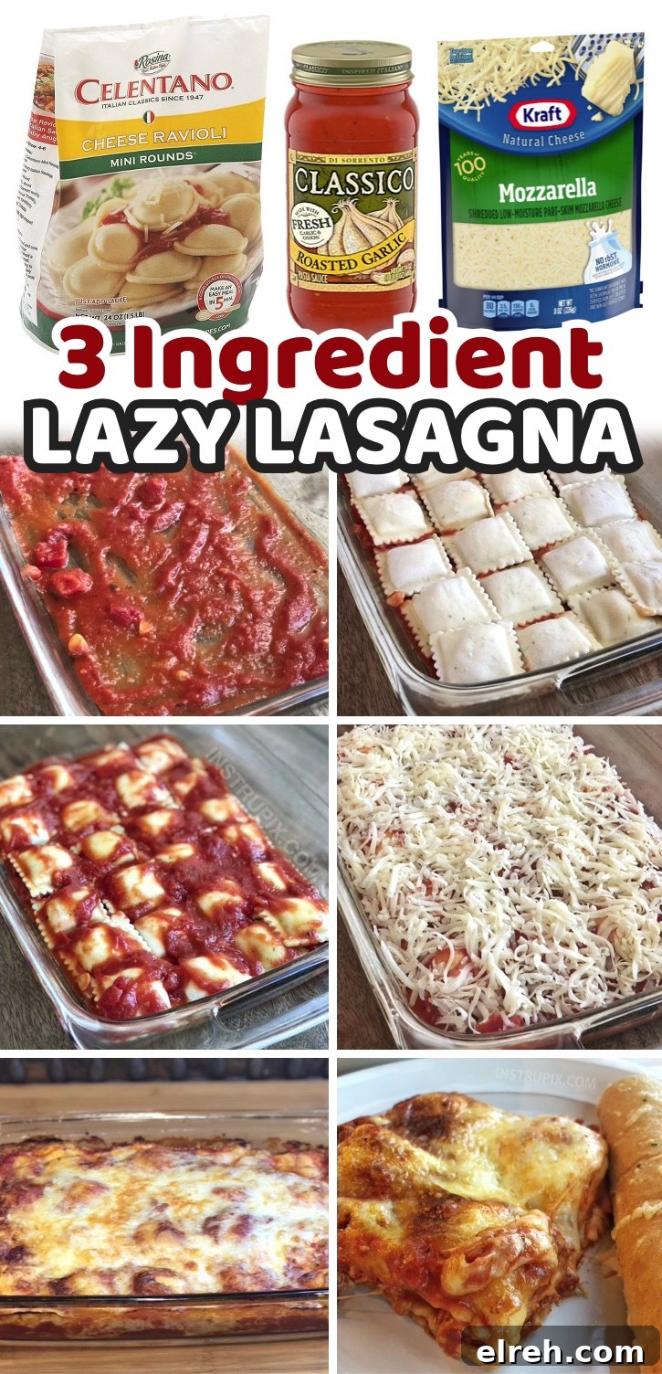 Seriously, the easiest dinner you will ever make for your family! My picky eaters request this meal all the time, and I love it because it's so cheap and simple to make with just a few ingredients including frozen ravioli (any kind), pasta sauce (any kind), and shredded cheese! I also like to sprinkle parmesan over top, because why not? We love cheesy dinners! This Italian inspired pasta casserole is it total life saver on busy school nights when you're tired and hungry. 