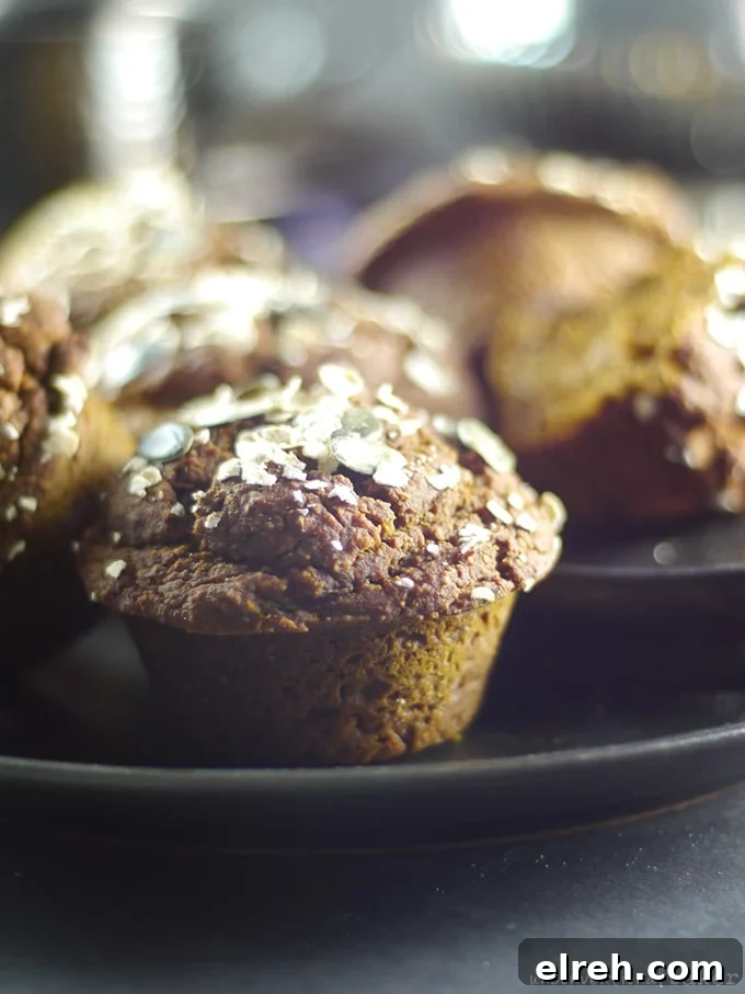 Pumpkin Molasses Breakfast Muffins (Free from: gluten, dairy, eggs, refined sugars, gums, and oil)