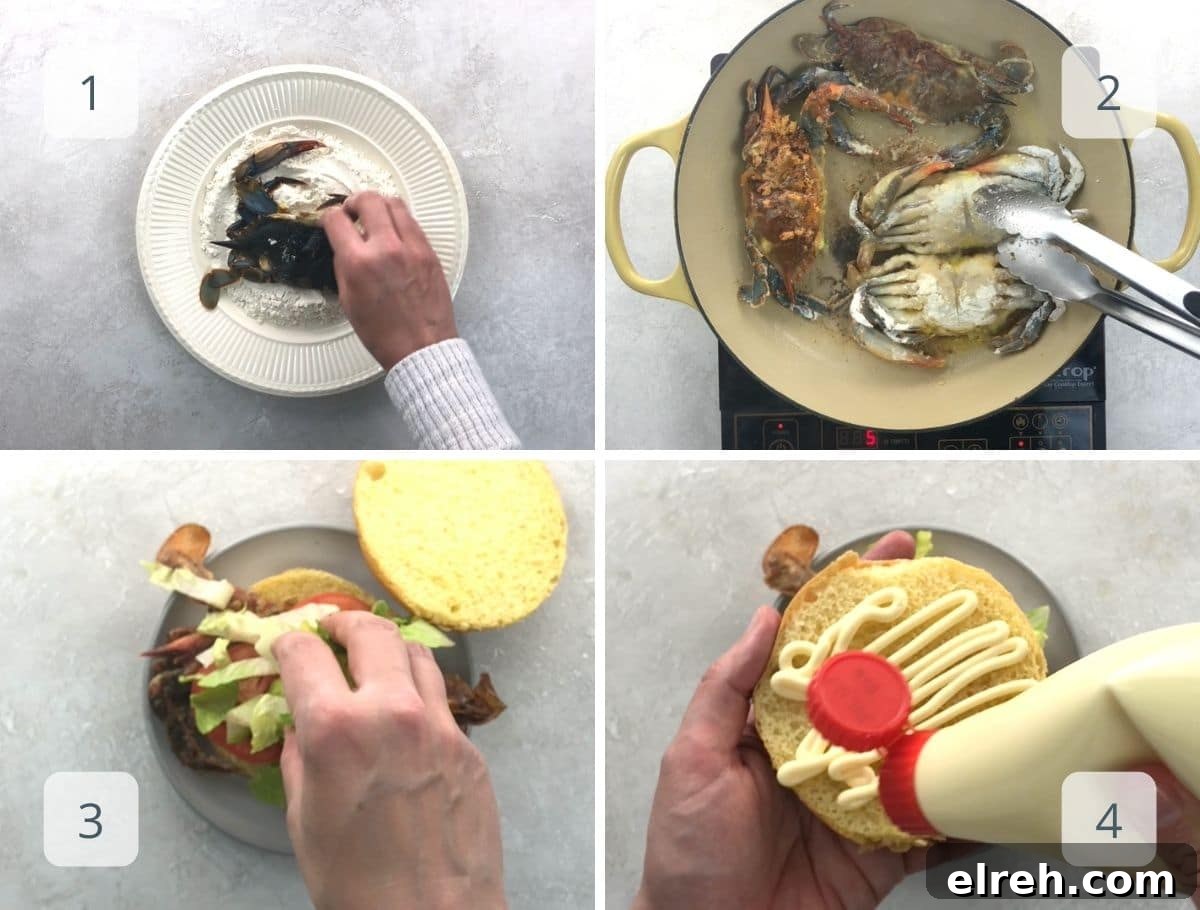 Soft-Shell Crab Sandwich Recipe: Crispy with Lemon Aioli 4 step by step