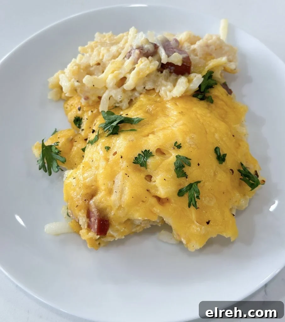 Dump and Go Sausage Hashbrown Casserole