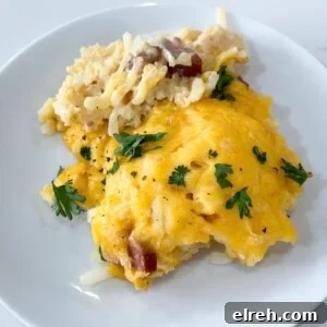 Dump and Go Sausage Hashbrown Casserole