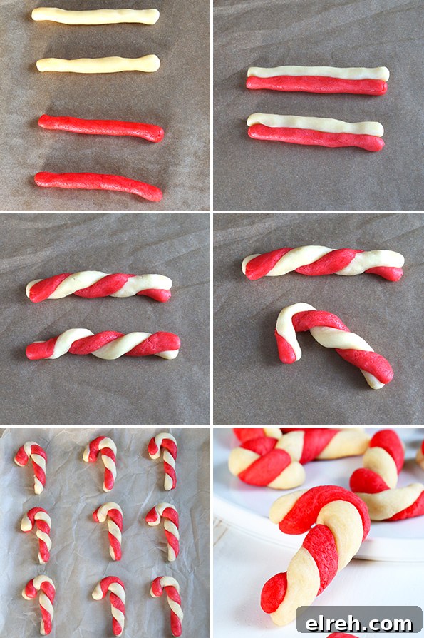 Gluten Free Candy Cane Sugar Cookies—Step by Step