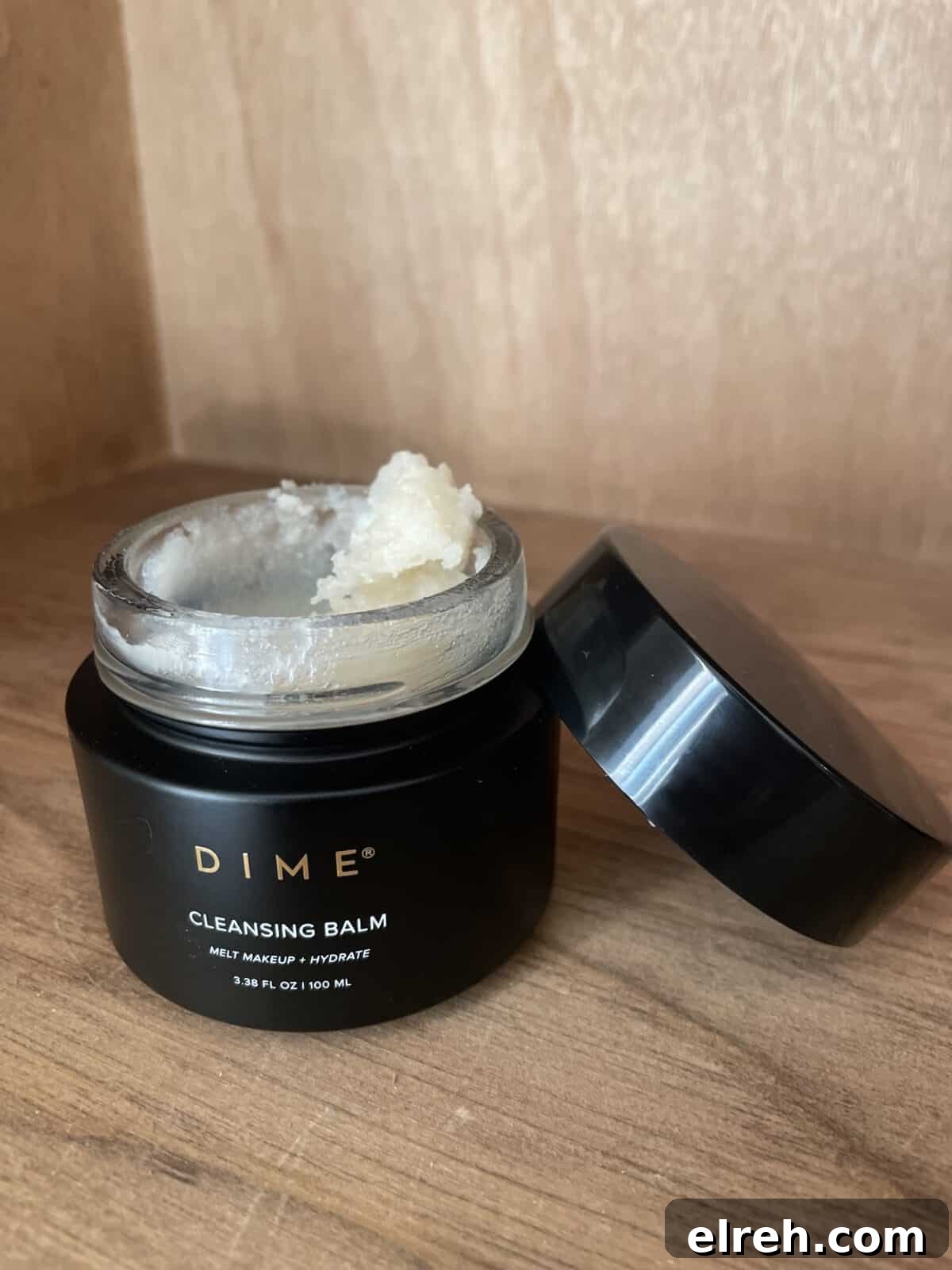 dime cleansing balm with the lid off
