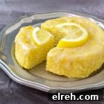 3 Minute Lemon Poke Cake Low Carb & Paleo.